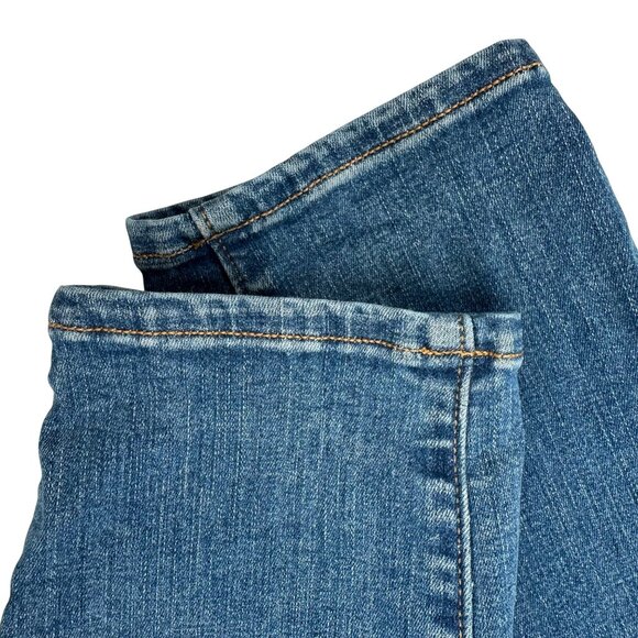 Lands End Womens Blue Mid Rise Curvy Skinny Jeans Size  2 Petite - Picture 5 of 12
